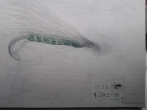 Deer and Green: an American kebari (image copyright 2015 by ron P. swegman. All rights reserved.)